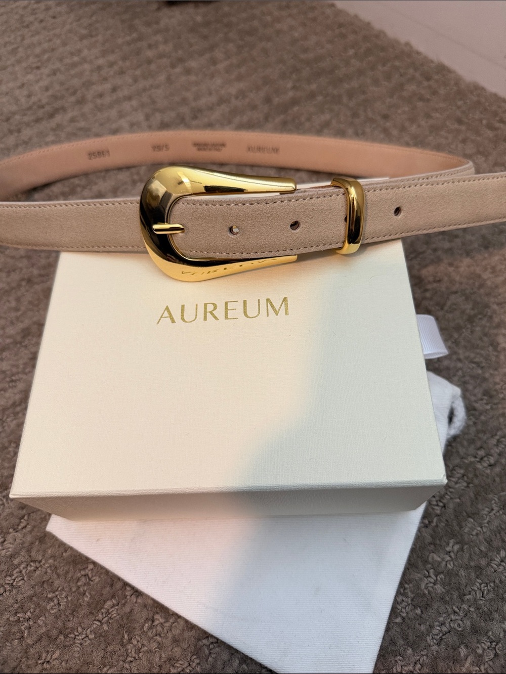 AUREUM No 17 Suede Belt XS/S